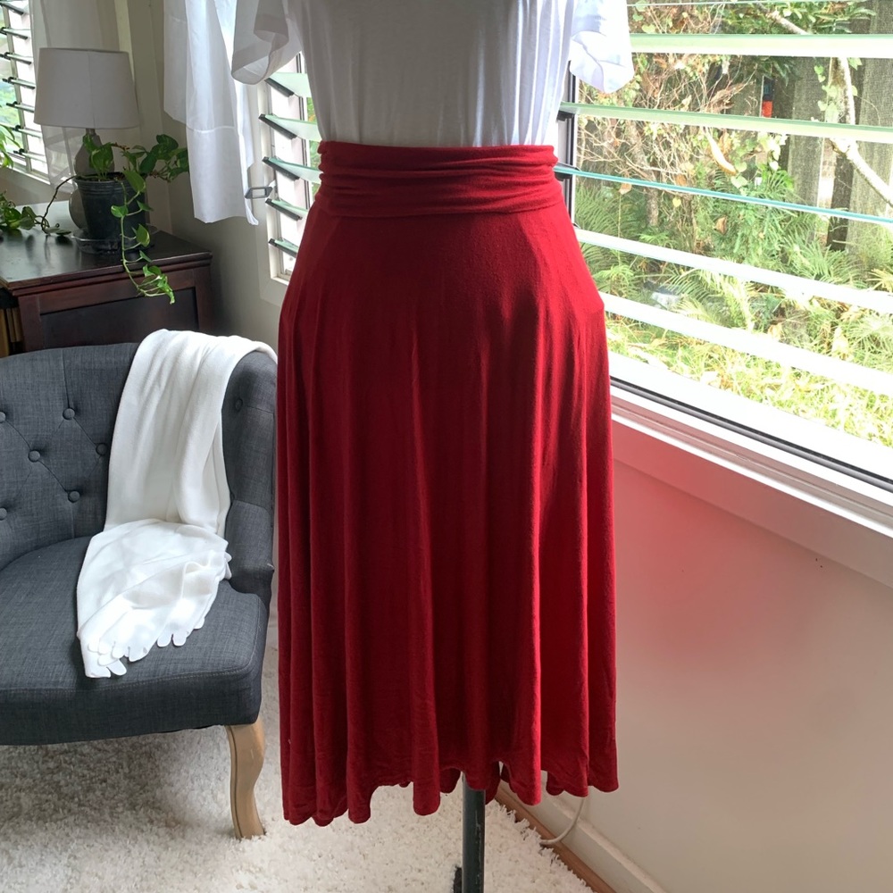 Red skirt